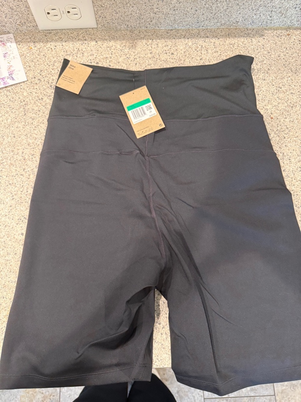Maternity High-Waist Black Nike Bike Shorts